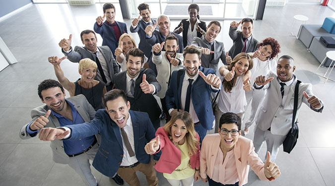 Happy Employees who are good cultural fits