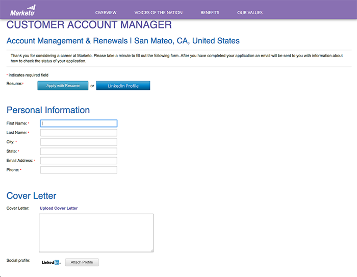 Marketo Career Page Tip 7