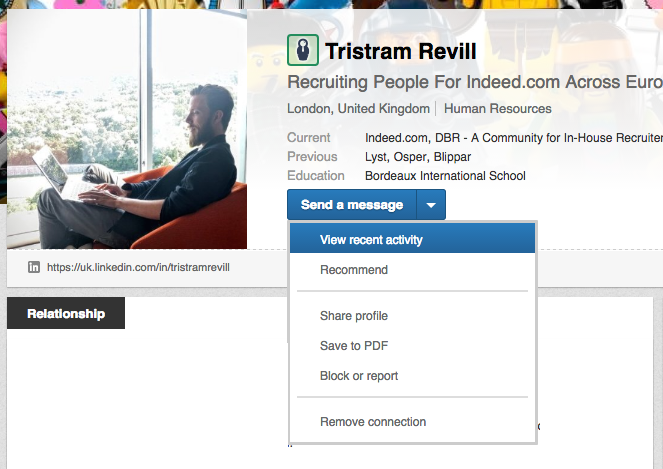 Tris LinkedIn Profile