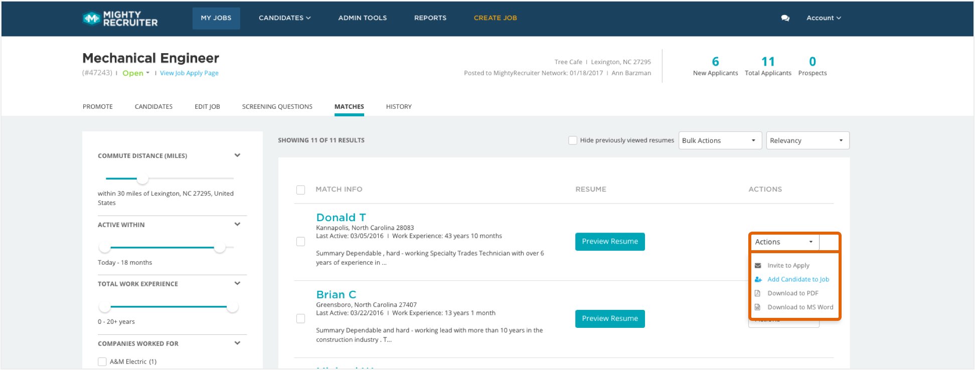 free resume database for employers