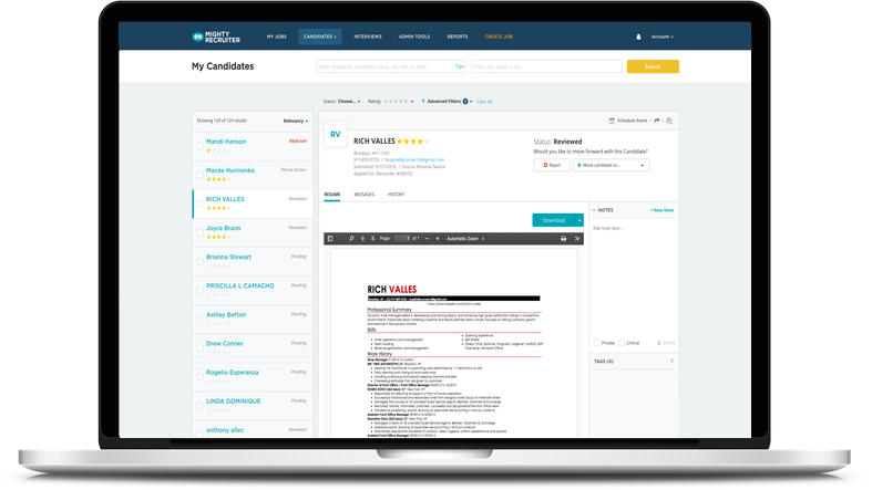 simlify candidate management